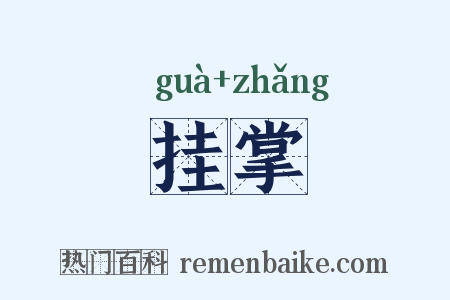 挂掌是什么意思的图片
